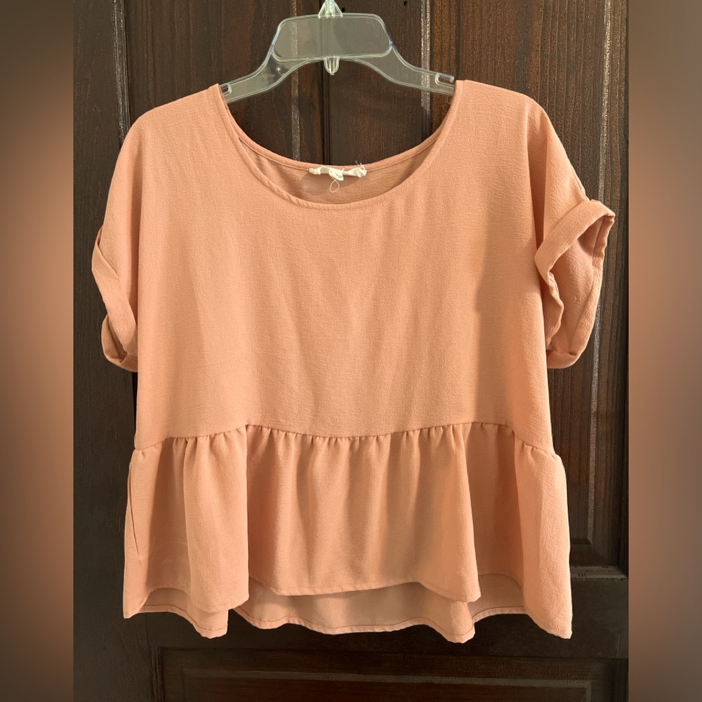 Pink crop blouse